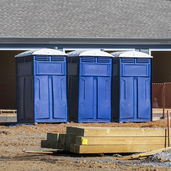 is there a specific order in which to place multiple portable restrooms in Gibbsville Wisconsin